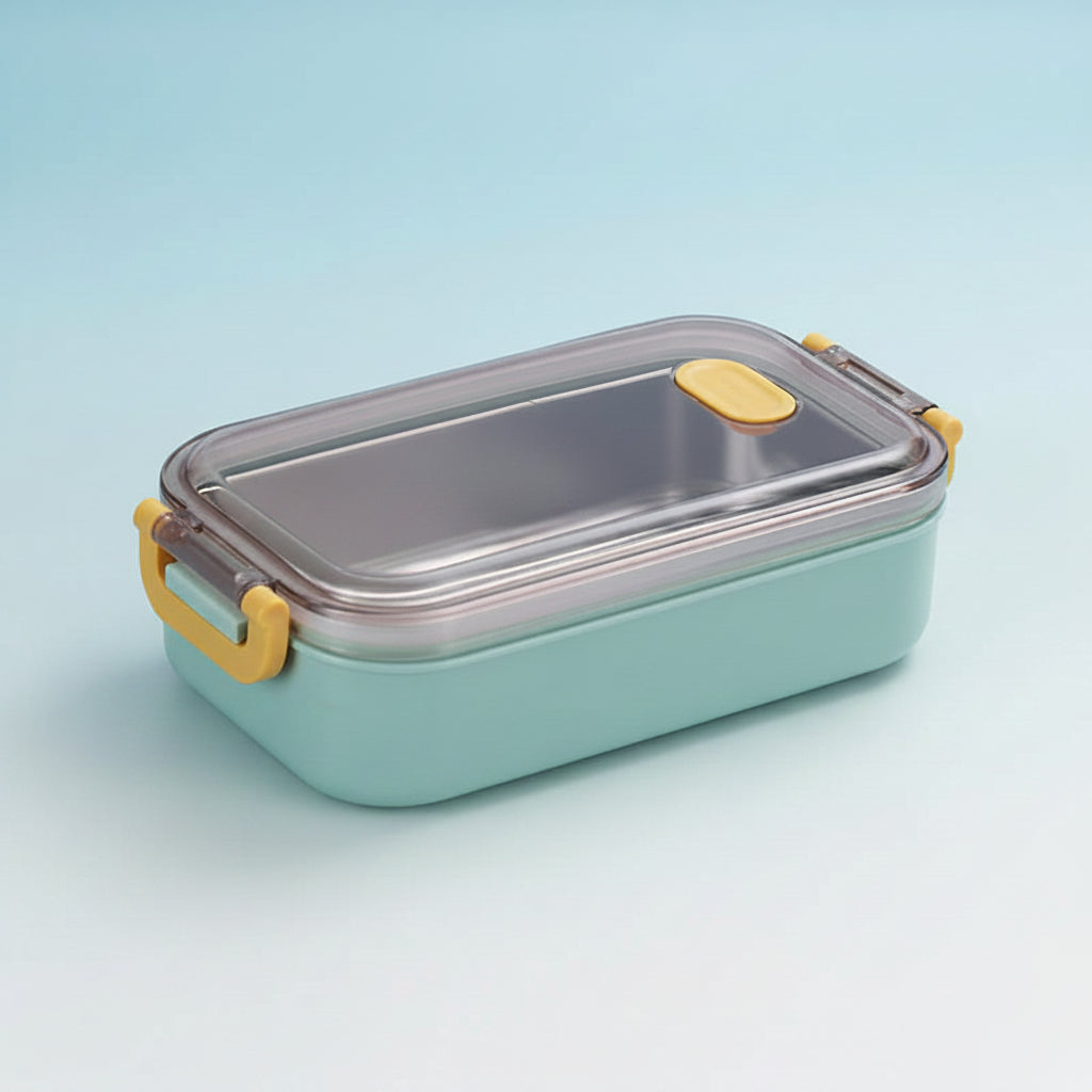 Lunch Box In Acciaio Inox Isolata Antiperdita Con Coperchio