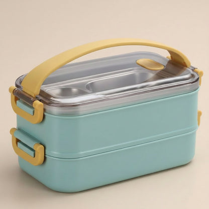 Lunch Box In Acciaio Inox Isolata Antiperdita Con Coperchio