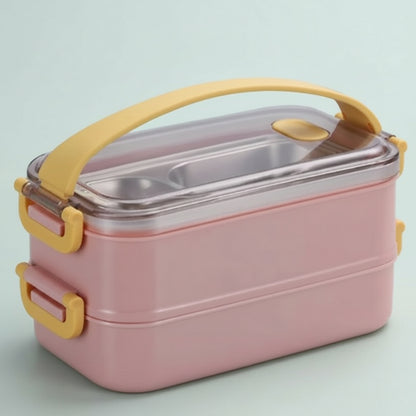 Lunch Box In Acciaio Inox Isolata Antiperdita Con Coperchio