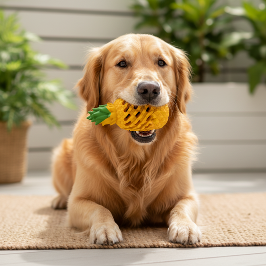 Interaktives Hundekaubspielzeug Ananasform - Image 2
