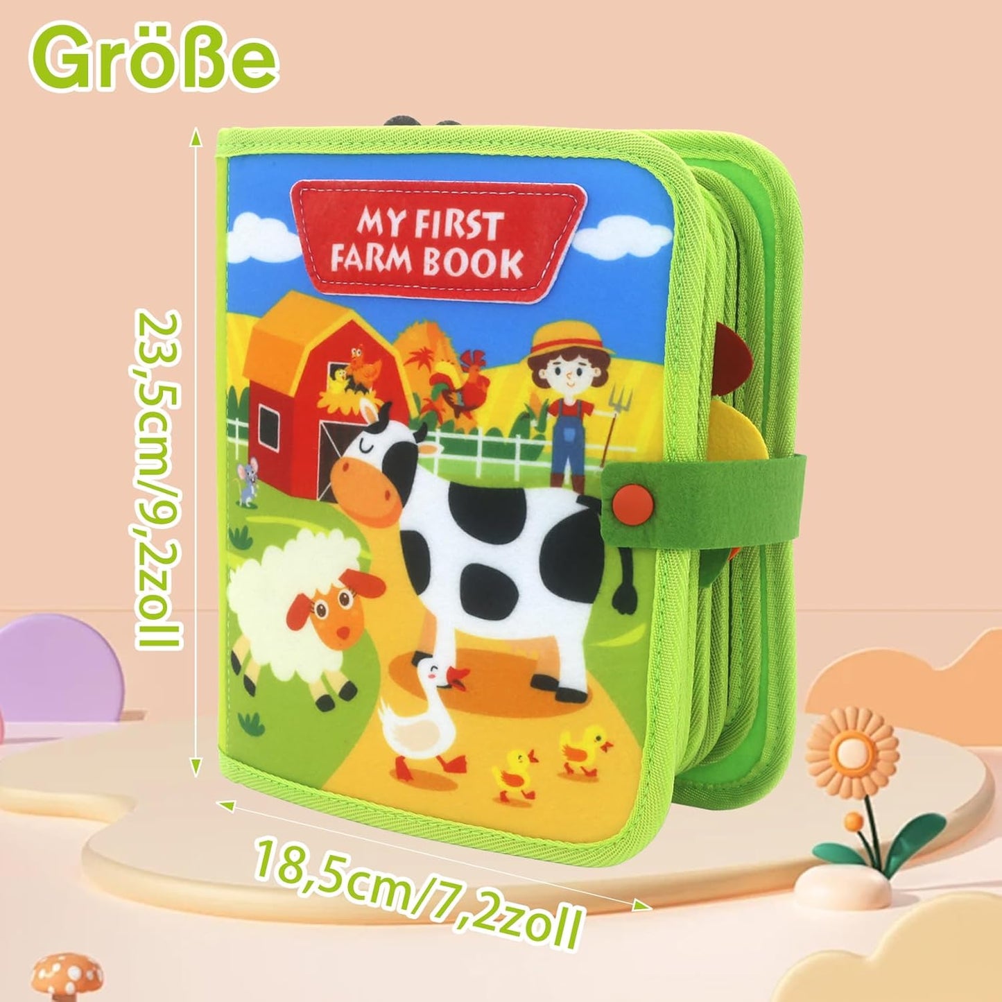 Learning Book Children Interactive Farm Animals