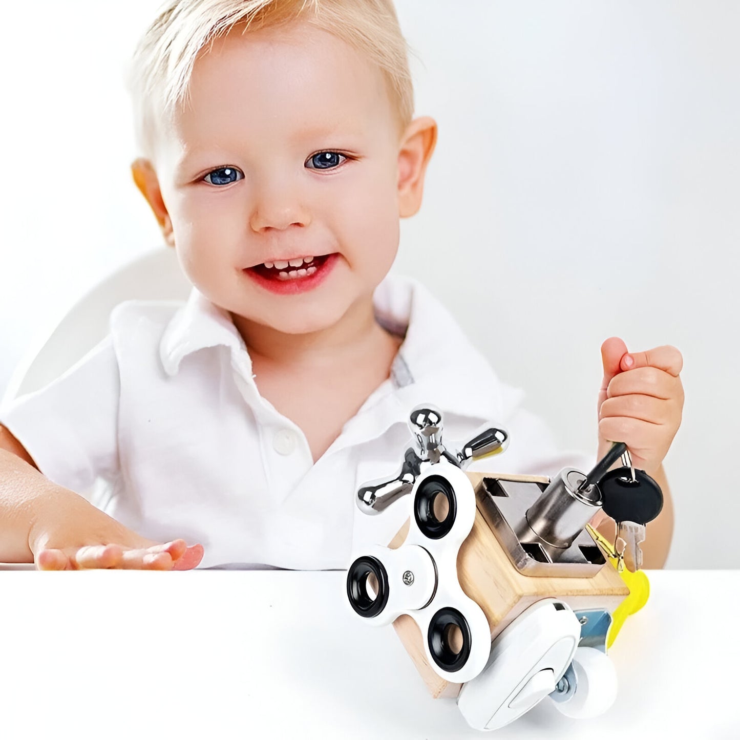 Lernspielzeug Holz Motorik Würfel für Kinder