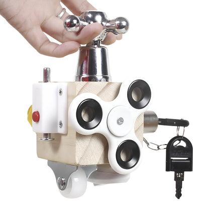 Lernspielzeug Holz Motorik Würfel für Kinder