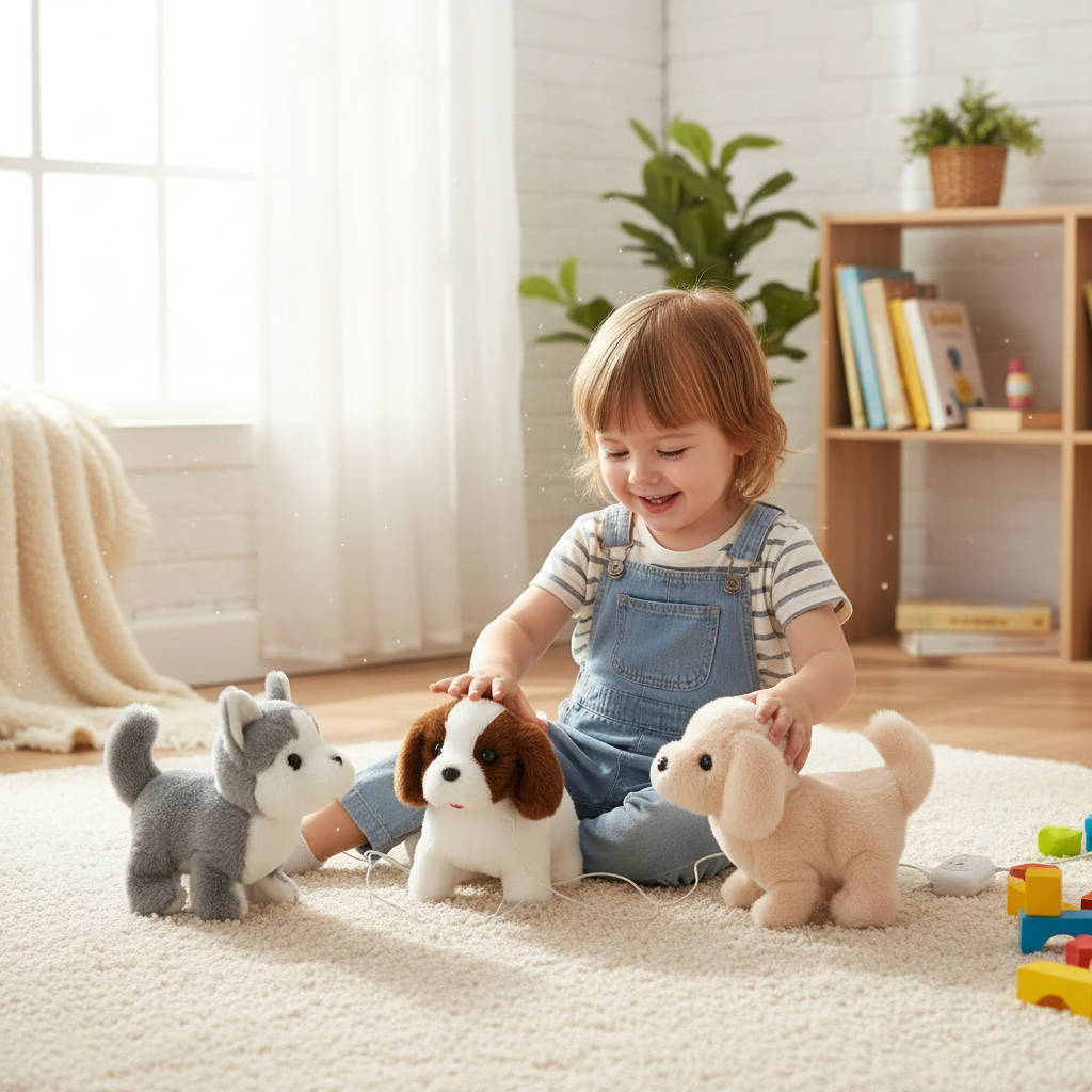 Interaktives Plüsch Hundespielzeug Realistische Bewegungen - Image 1
