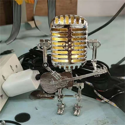 Tischlampe Industrie Stil Metall Roboter Design