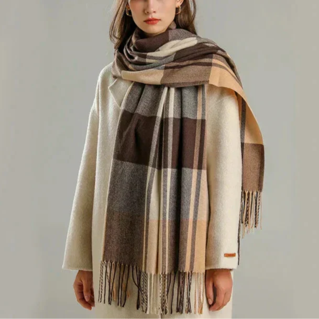Karierter Schal Warm Oversized Design - Image 2
