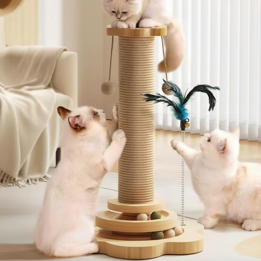 Katzen Aktivitätscenter Spielstation Interaktiver Kratzbaum - Image 1