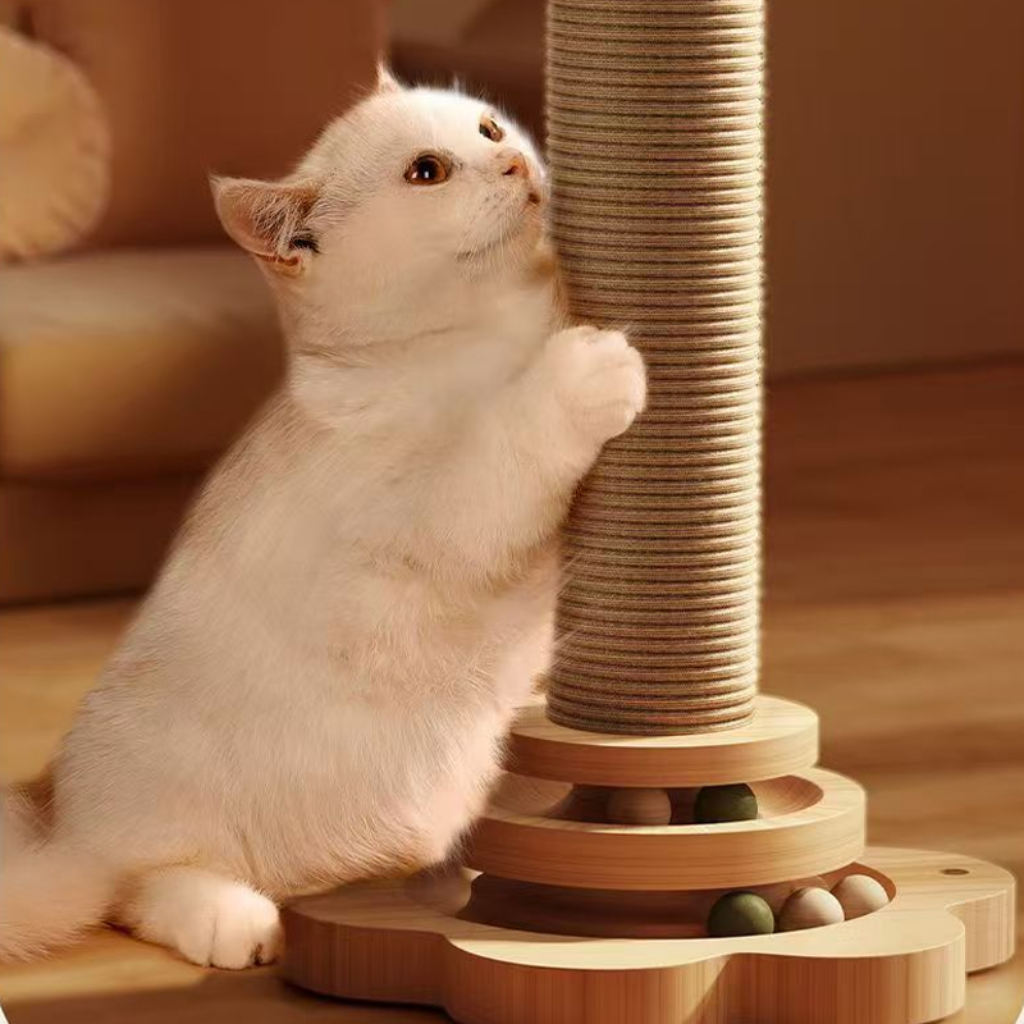 Katzen Aktivitätscenter Spielstation Interaktiver Kratzbaum - Image 2