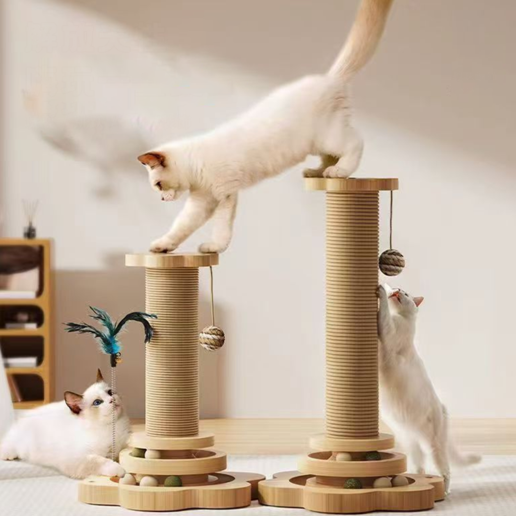 Katzen Aktivitätscenter Spielstation Interaktiver Kratzbaum - Image 5