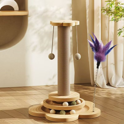 Katzen Aktivitätscenter Spielstation Interaktiver Kratzbaum - Image 6