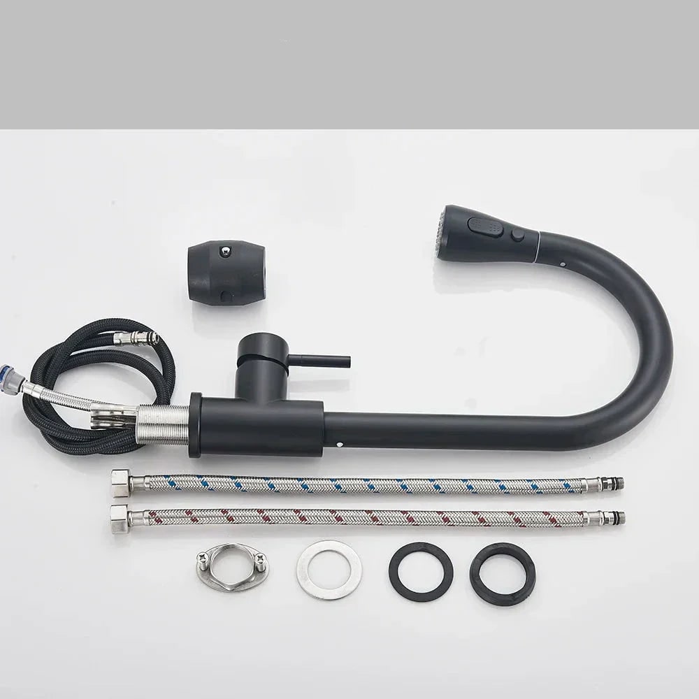 Küchenarmatur Mischbatterie Ausziehbrause - Image 4