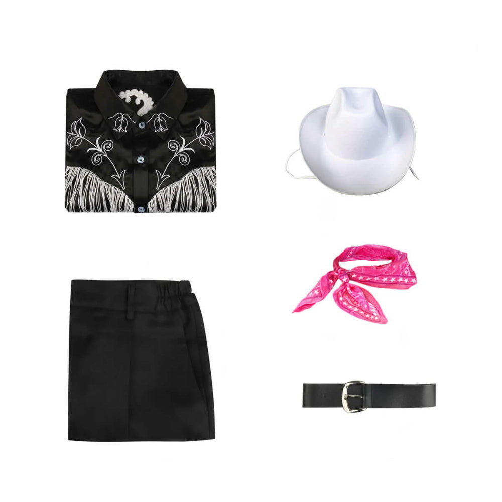 Set costume western couple cowboy et cowgirl