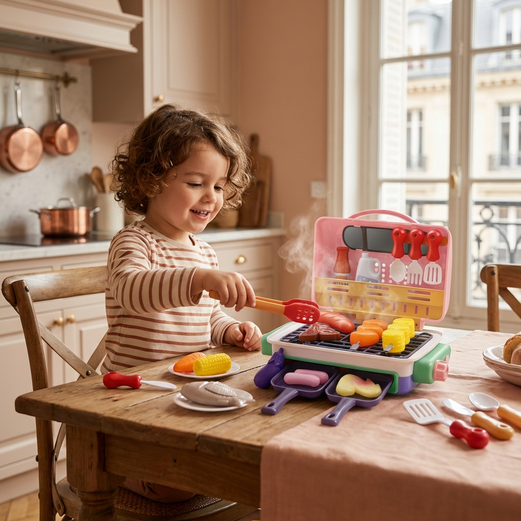 Kids Kitchen BBQ Play Grill Toy Grill Set Kids Kitchen Set