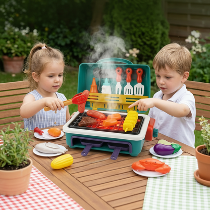 Kids Kitchen BBQ Play Grill Toy Grill Set Kids Kitchen Set