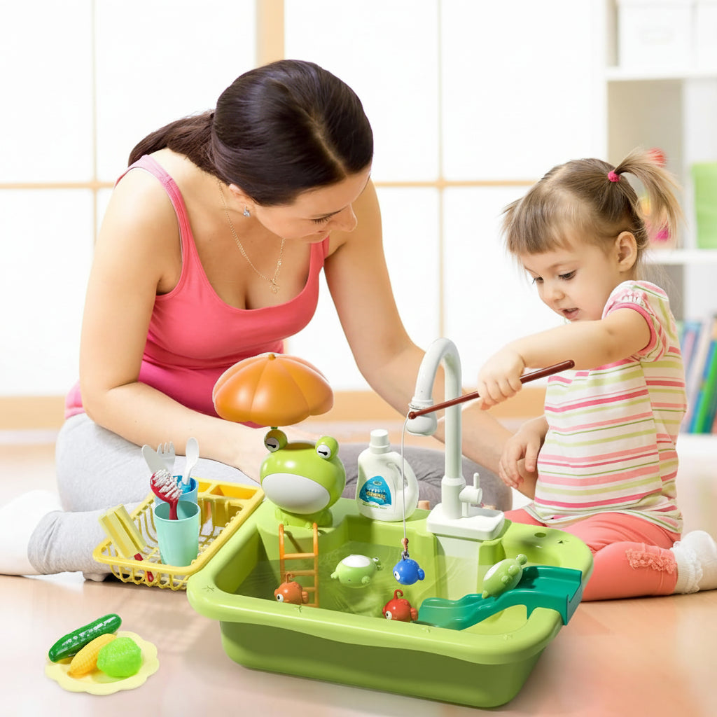 Cuisine Enfant Jouet Évier Eau Électrique Set Cuisine