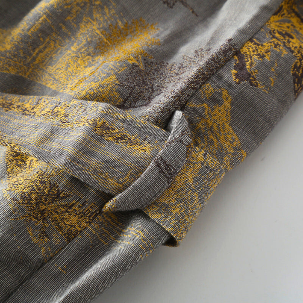 Kimono Bademantel Baumwolle Gürtel - Image 5