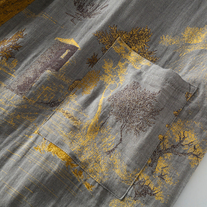 Kimono Bademantel Baumwolle Gürtel - Image 7