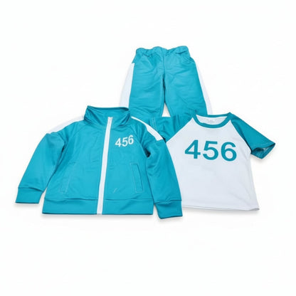 Kinder Trainingsanzug Kostüm Trainingsanzug Kostüm Set Kapuze Streifen - Image 9