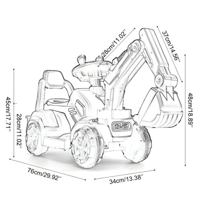 Kinder Baggerfahrzeug Rutschauto Kunststoff Spielzeug