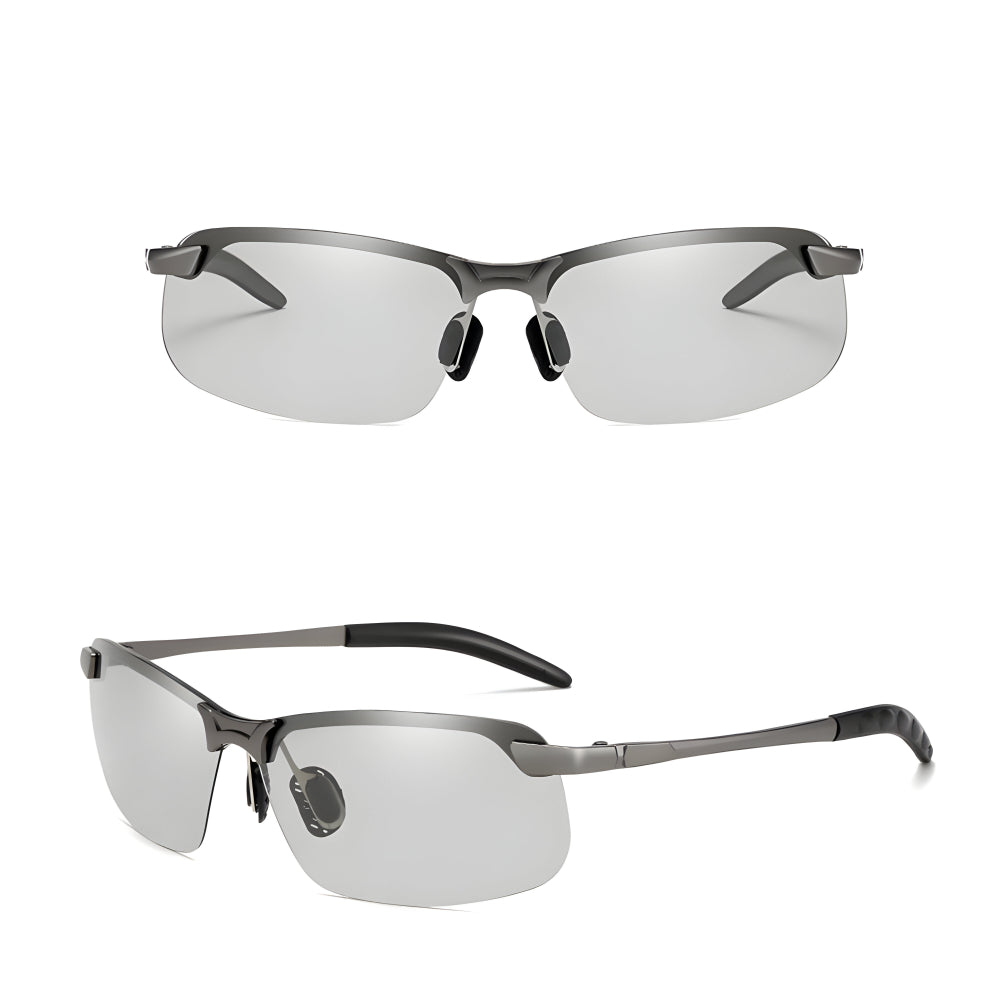Sunglasses Metal Frame Polarized Photochromic Lenses