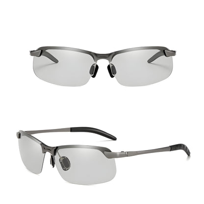 Sunglasses Metal Frame Polarized Photochromic Lenses