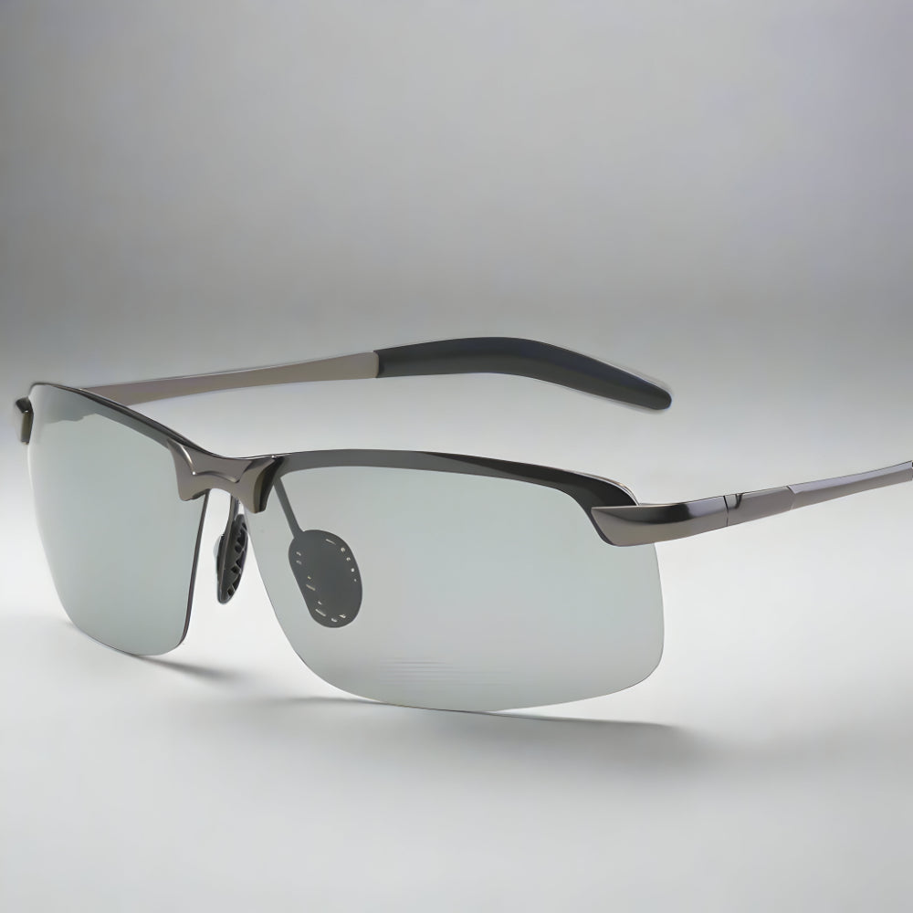 Sunglasses Metal Frame Polarized Photochromic Lenses