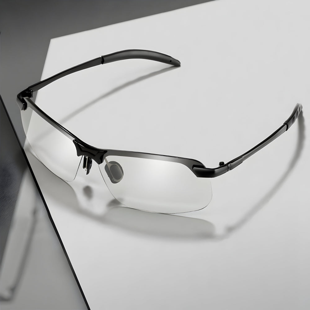 Sunglasses Metal Frame Polarized Photochromic Lenses