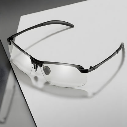 Sunglasses Metal Frame Polarized Photochromic Lenses