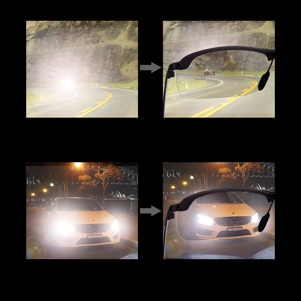 Sunglasses Metal Frame Polarized Photochromic Lenses