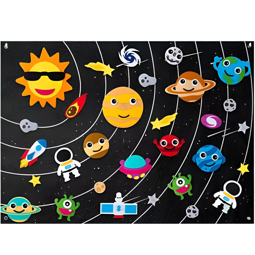 Wandspiel Filz Kinder Tiere Lernspielzeug