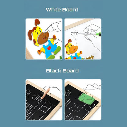 Holz Magnettafel Pädagogisch Doppelseitig Spielzeug