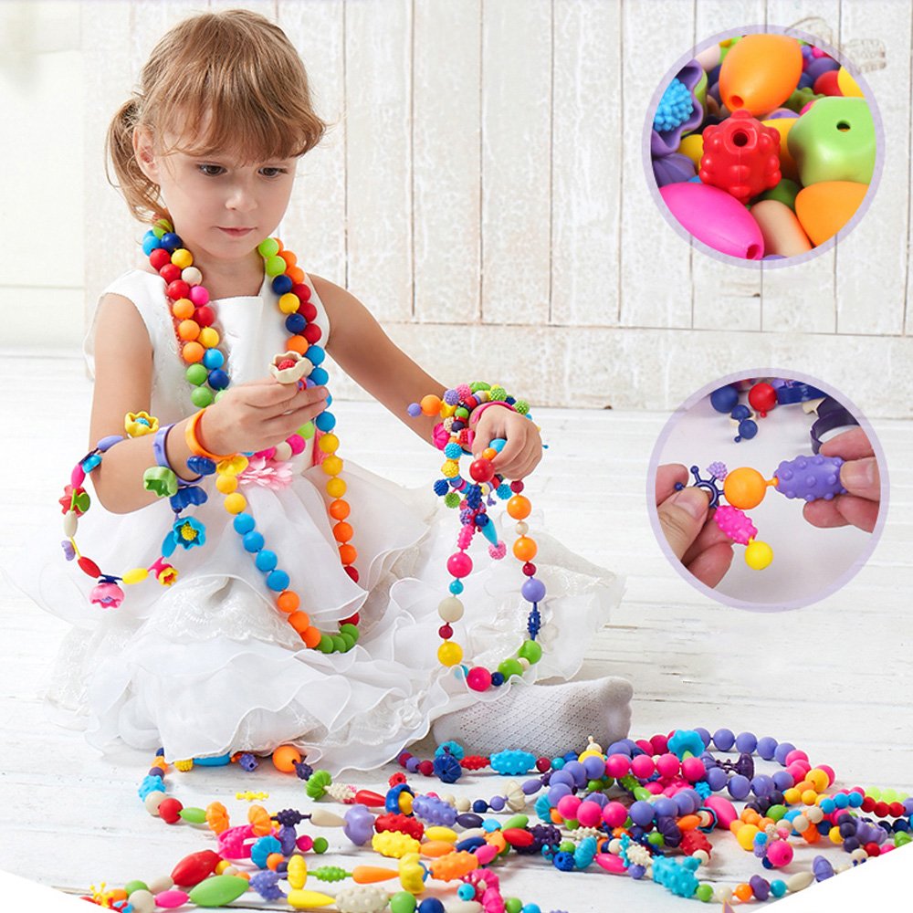 Bunte Perlen Kinder Schmuck Bastelset