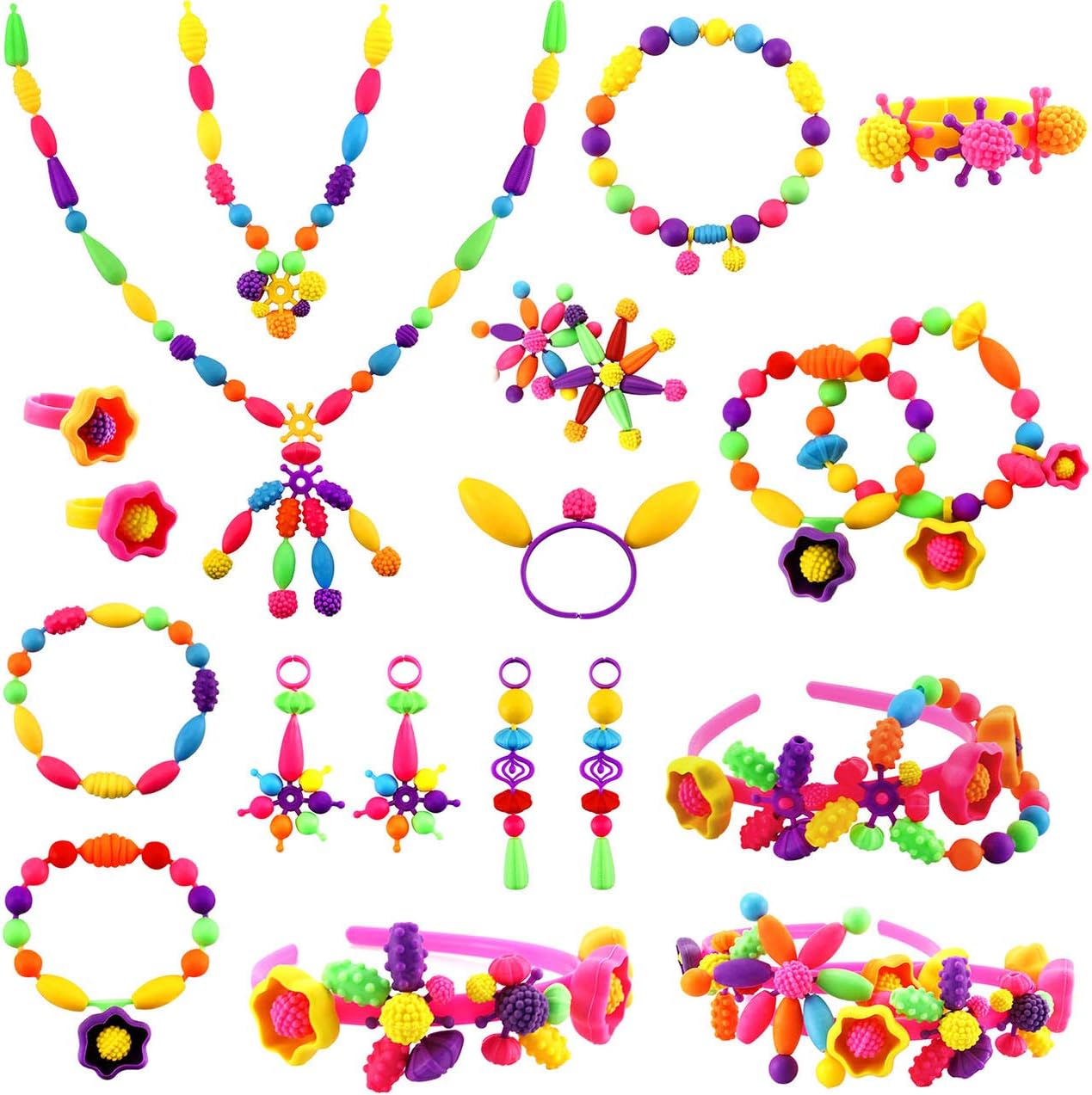 Bunte Perlen Kinder Schmuck Bastelset