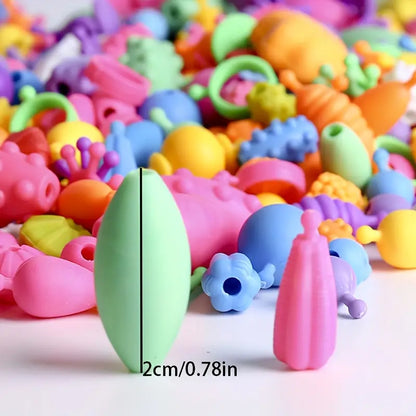 Bunte Perlen Kinder Schmuck Bastelset