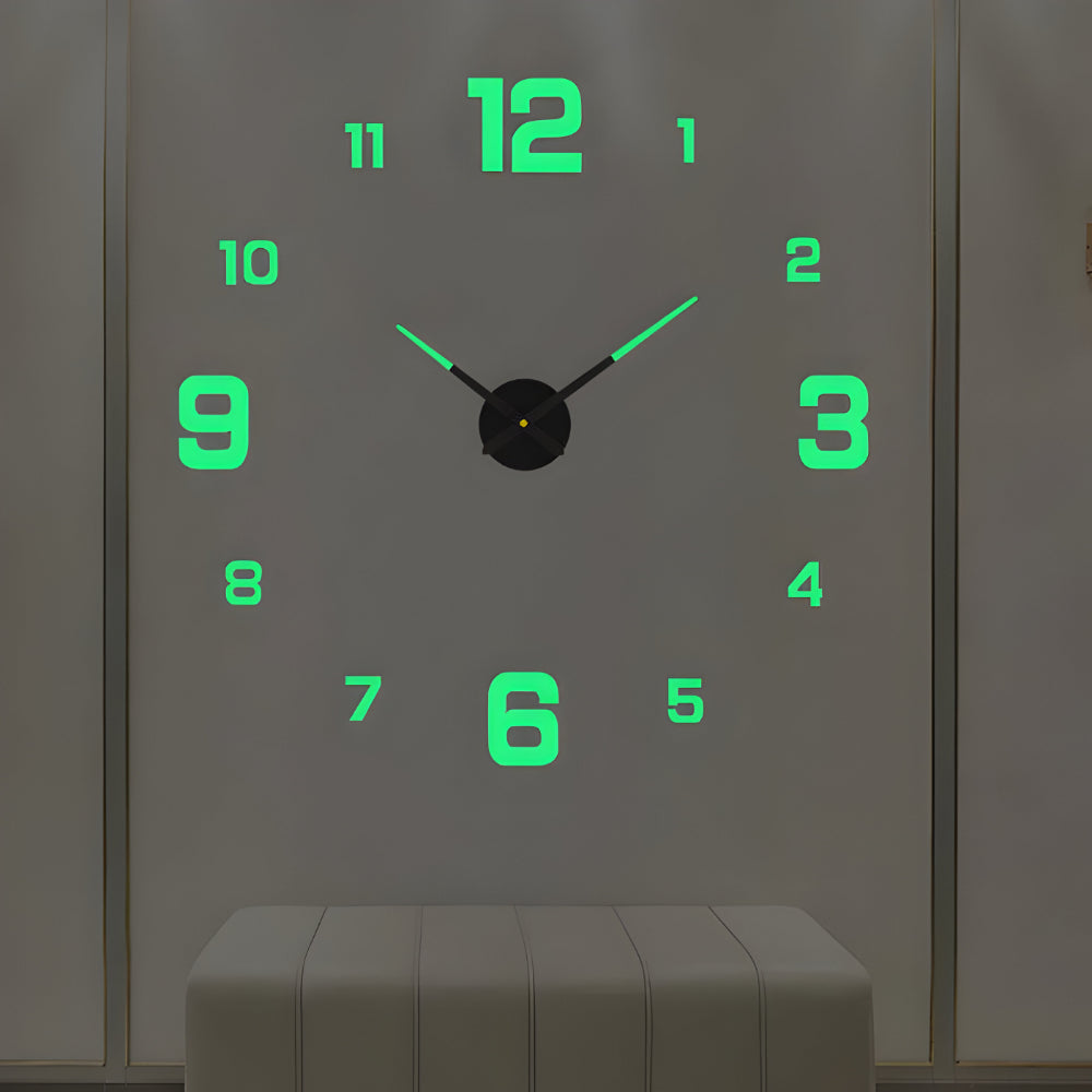 Wanduhr Modern DIY Design Große Zahlen