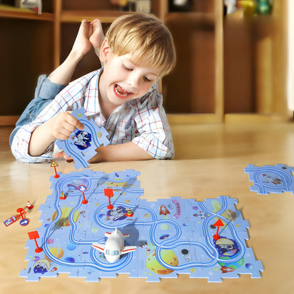 Spielzeug Auto Rennbahn Set Kunststoff