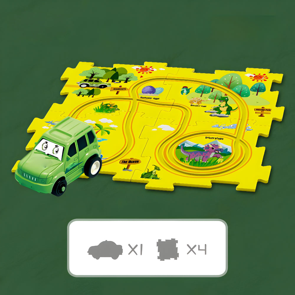 Spielzeug Auto Rennbahn Set Kunststoff