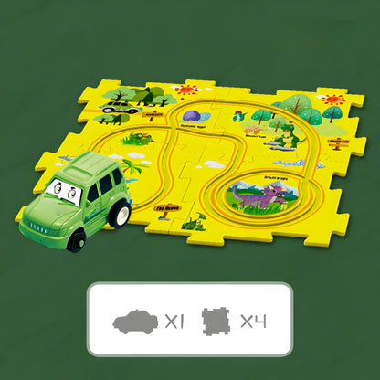 Spielzeug Auto Rennbahn Set Kunststoff