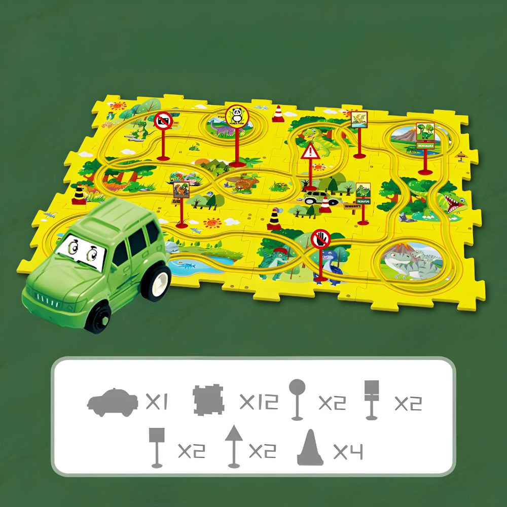 Spielzeug Auto Rennbahn Set Kunststoff