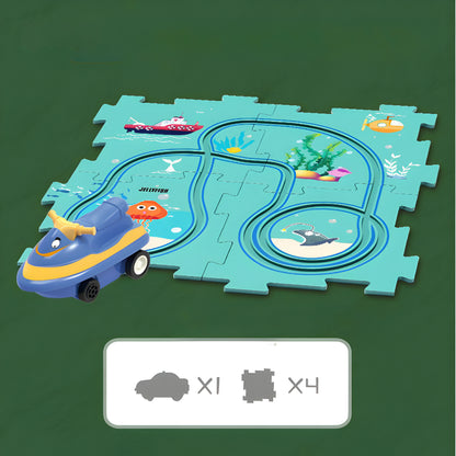 Spielzeug Auto Rennbahn Set Kunststoff