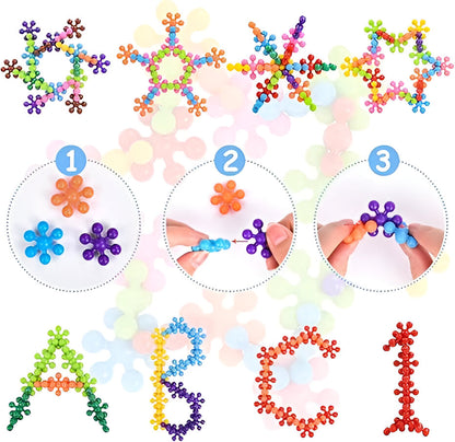 Bauspielzeug aus Kunststoff – Kreative Schneeflockensteine