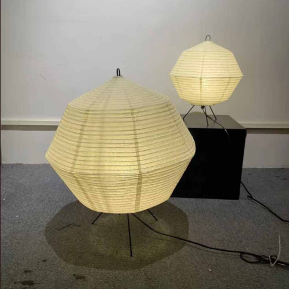 Tischlampe aus Reispapier Japanischer Stil Warmes Licht Ambiente