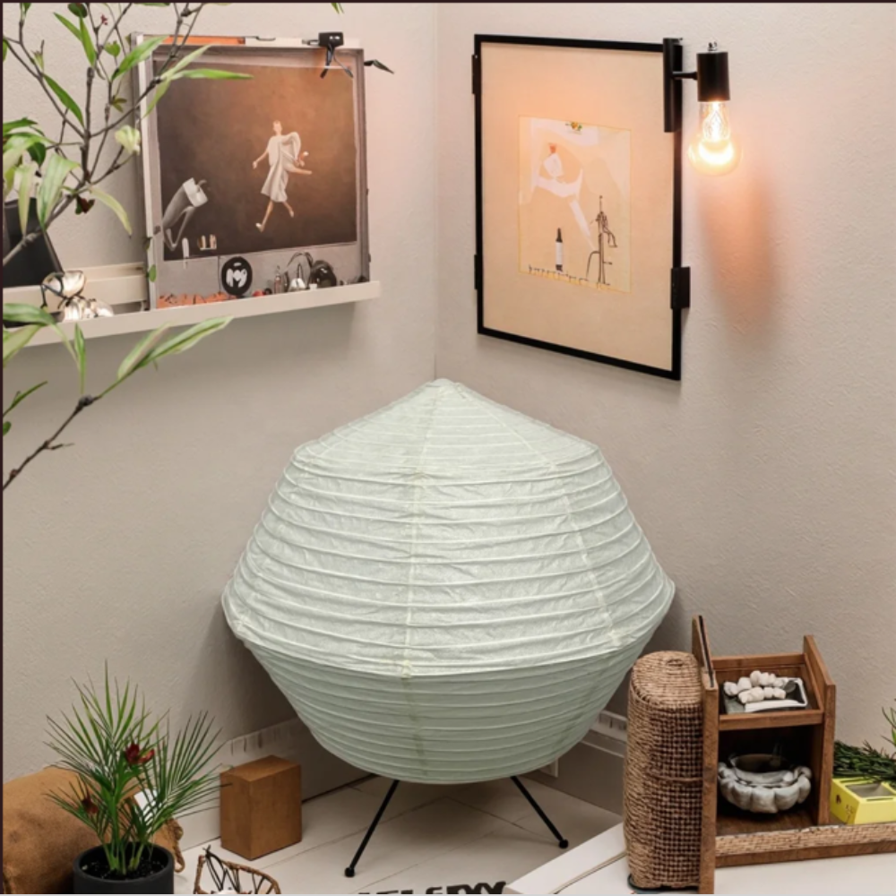 Tischlampe aus Reispapier Japanischer Stil Warmes Licht Ambiente