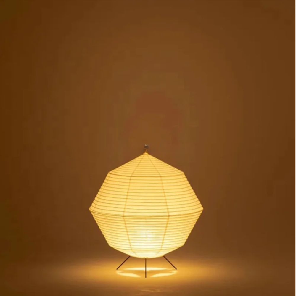 Tischlampe aus Reispapier Japanischer Stil Warmes Licht Ambiente