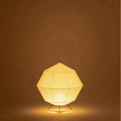 Tischlampe aus Reispapier Japanischer Stil Warmes Licht Ambiente