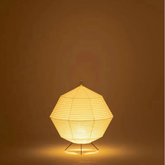 Tischlampe aus Reispapier Japanischer Stil Warmes Licht Ambiente