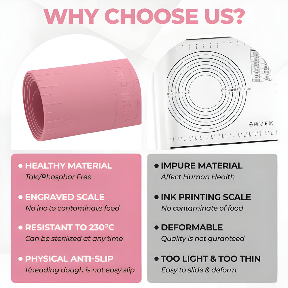 Silikon Backmatte Antihaft Große Küchenunterlage