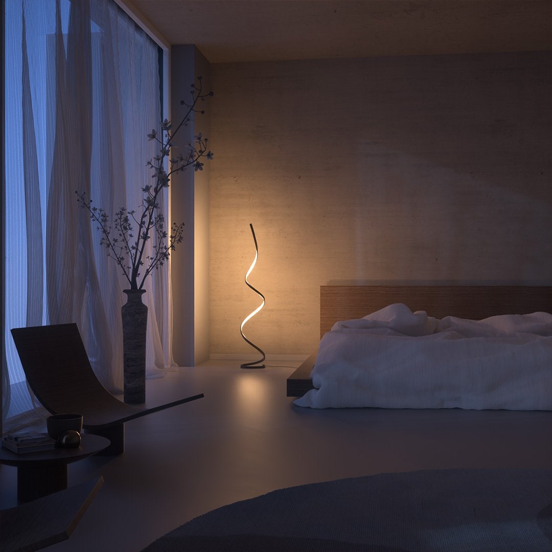 LED Stehlampe Moderne Geschwungene Form - Image 7