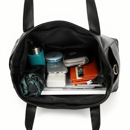Leder Schultertasche Retro Reißverschluss Umhängetasche - Image 4