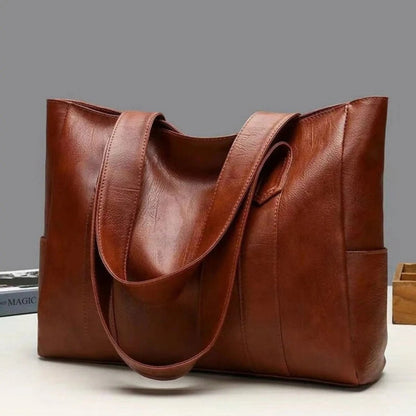 Leder Schultertasche Retro Reißverschluss Umhängetasche - Image 8